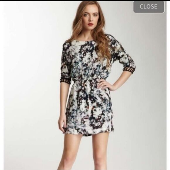Rebecca Minkoff Sunny Broken Glass Print Mini Dress - Picture 1 of 9